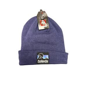 Avalanche Stretch Knit Beanie Navy Blue Winter Hat - One Size